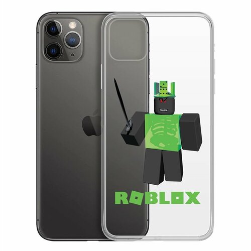 Чехол-накладка Krutoff Clear Case Roblox-1x1x1x1x1 для iPhone 11 Pro Max чехол накладка krutoff clear case roblox 1x1x1x1x1 для samsung galaxy a03 a035