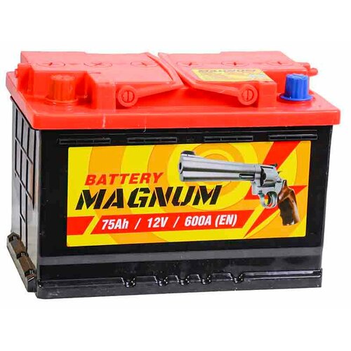 Аккумулятор автомобильный Magnum 75 Ач 600 A прям пол Росс авто 278x175x190 8768₽