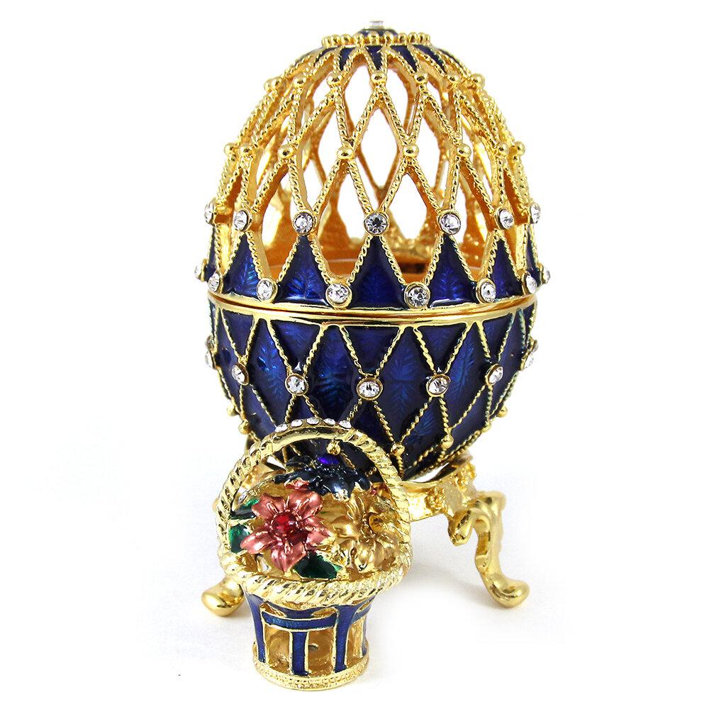 Шкатулка "Яйцо с цветами" в стиле "Фаберже"