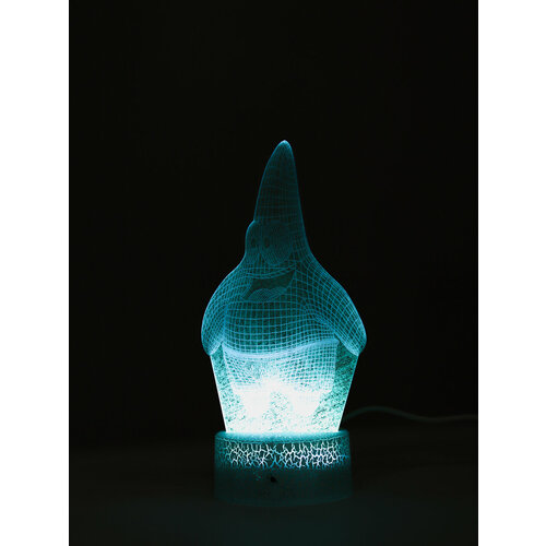 Светильник ночник 3D светодиодный LED Patrik (Патрик) с пультом