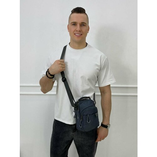 фото Сумка кросс-боди 63704, фактура гладкая, серый tc&q-the territory of comfort and quality