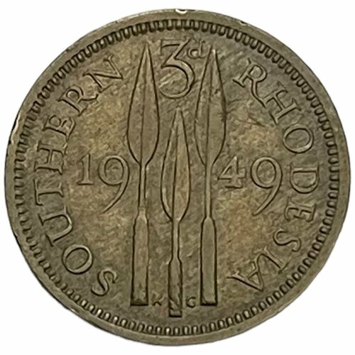 Южная Родезия 3 пенса 1949 г. южная родезия 1 пенни 1935 г