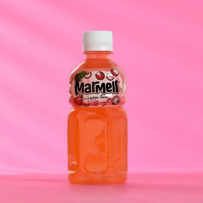 Напиток Marmell негазированный со вкусом личи м кусочками кокосового желе, 320 мл./В упаковке шт: 3 - фотография № 2