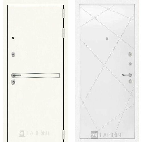 Входная дверь Labirint Trendo 24 Белый софт 880x2050, открывание правое входная дверь labirint trendo 03 белый софт 880x2050 открывание правое