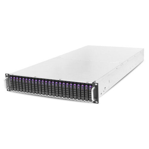 Серверная платформа AIC Storage Server 2-NODE 2U noCPU(2)2nd Gen Xeon Scalable/TDP 165W/ no DIMM(16) per node/ 24x2,5'NVMe+ 2x2,5'(per node)/ 2x10GB SFP+/ 2x1GbE/ 2 x8 slots(FH)/ 1xOCP/2x1300W (XP1-A202PV02)