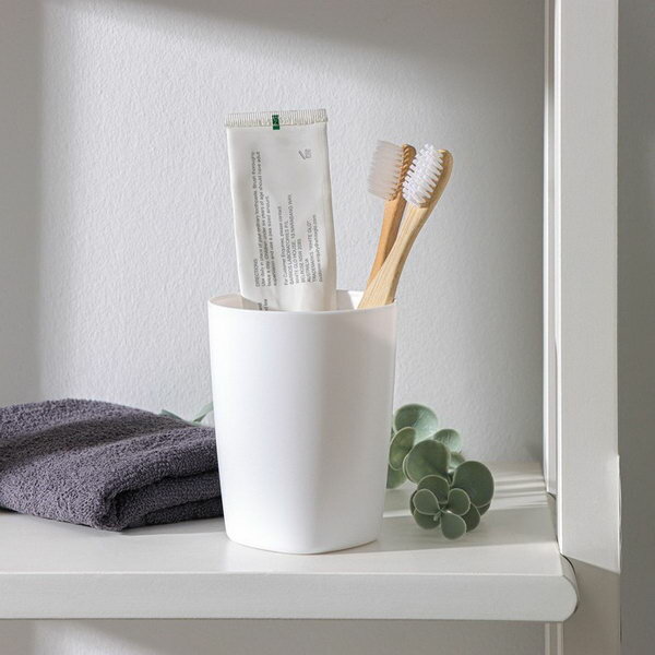 фото Стакан для зубных щёток Aqua, цвет снежно-белый