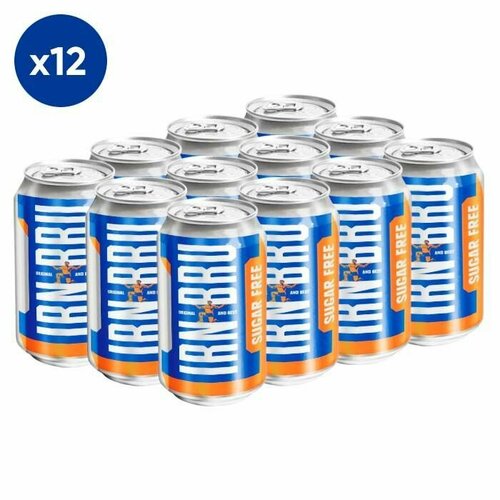 Газированный напиток IRN-BRU Sugar Free (без сахара) (Великобритания), 330 мл (12 шт)