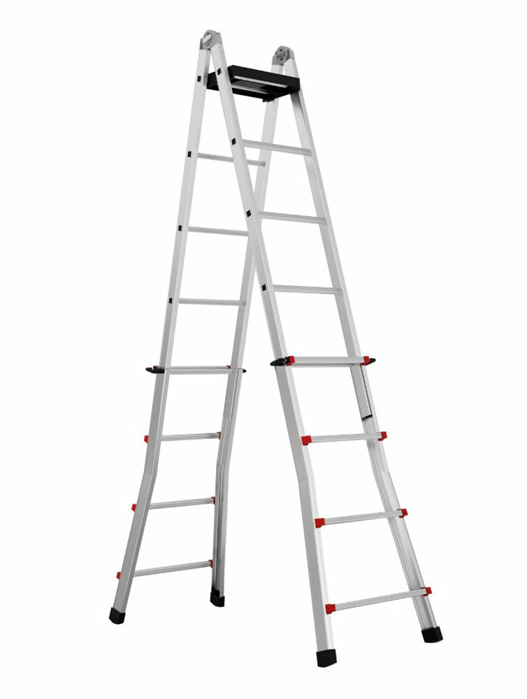 фото Телескопическая Алюминиевая Лестница Svelt Scalissima 9+9 R