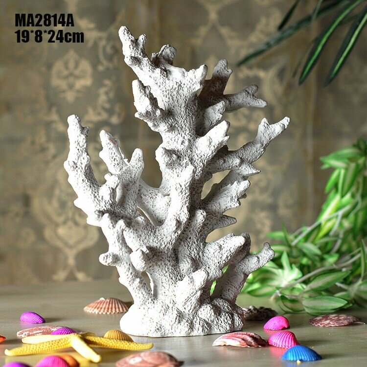 фото Декоративный Коралл 24 см, Белый