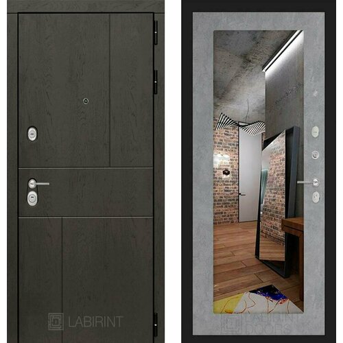 Входная дверь Labirint Urban 18 Бетон светлый 880x2050, открывание правое входная дверь labirint urban 18 бетон светлый 880x2050 открывание правое