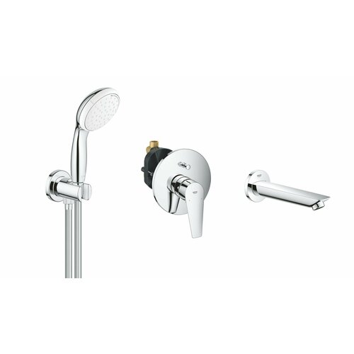 Набор для ванны Grohe BauEdge New BauCosmopolitan, хром душевой шланг grohe relexaflex 45992000