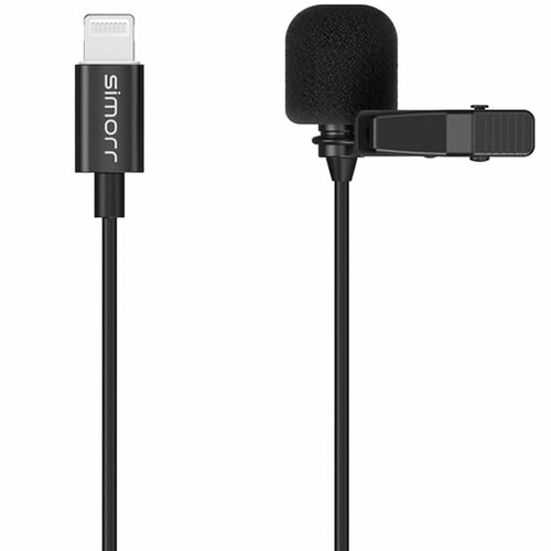 Микрофон петличный simorr wave l3 Lightning Чёрный 510700₽