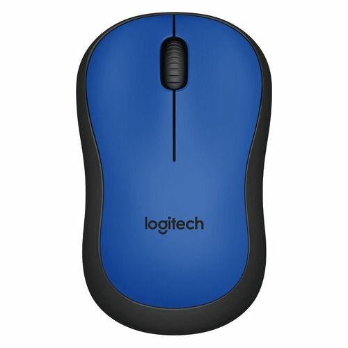 Мышь Logitech M220 оптическая беспроводная USB синий и черный [910-004879]
