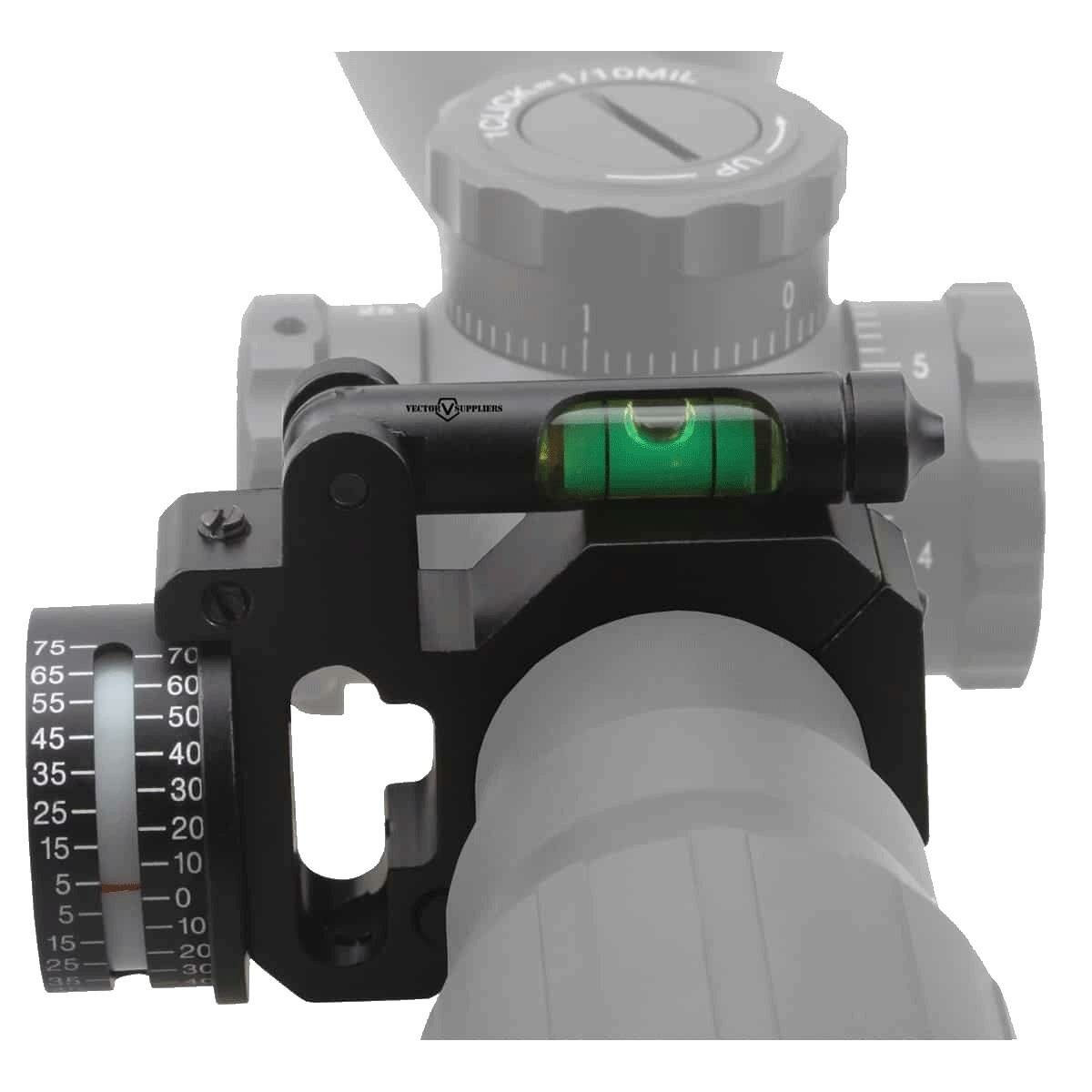Уровень с угломером Vector Optics зеленый пузырьковый на трубу D30мм (25,4 мм с адаптером) (SCACD-11P) 00015509 Vector Optics 00015509 - фотография № 5