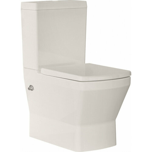 Унитаз-компакт безободковый с функцией биде с сиденьем микролифт Bien Neptun NPKD06301VE0W5SZ0 белый