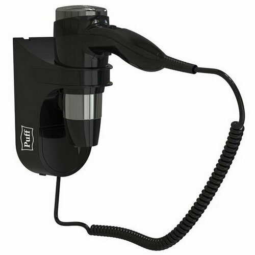 Фен-1600Вl настенный 1600 Вт 2 скорости хол воздух чёрный 561700₽