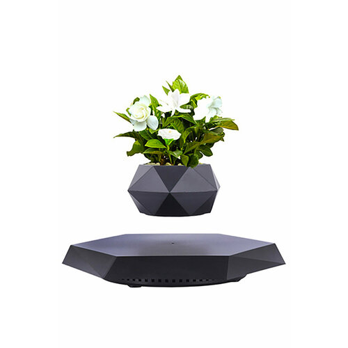 Левитирующий горшок Грани на шестиугольной платформе Графит 7299₽