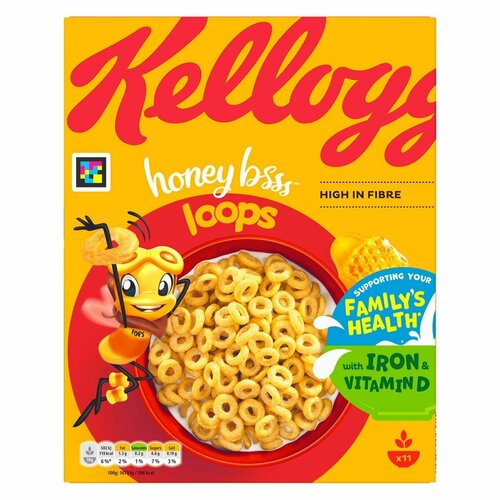 Сухой завтрак Kellogg's Honey Bsss Loops со вкусом мёда (Германия), 330 г