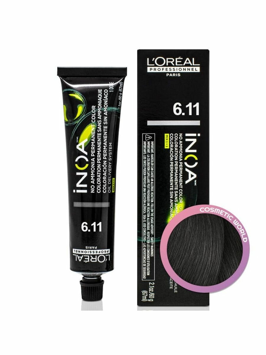 Loreal INOA 6.11 - Краска Иноа 60 мл