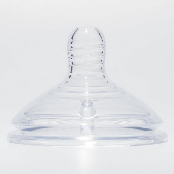 Соска для бутылочки, +3мес, средний поток, широкое горло 60мм.