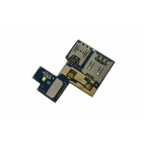 Шлейф для Asus Zenfone Go (ZB452KG) с разъемом сим-карты и карты памяти шлейф для asus zenfone go zb452kg на кнопку включения и кнопки громкости
