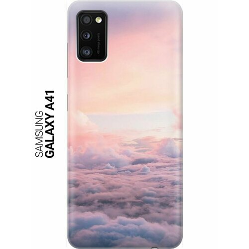 Ультратонкий силиконовый чехол-накладка для Samsung Galaxy A41 с принтом Высоко над облаками ультратонкий силиконовый чехол накладка для samsung galaxy s9 plus с принтом высоко над облаками