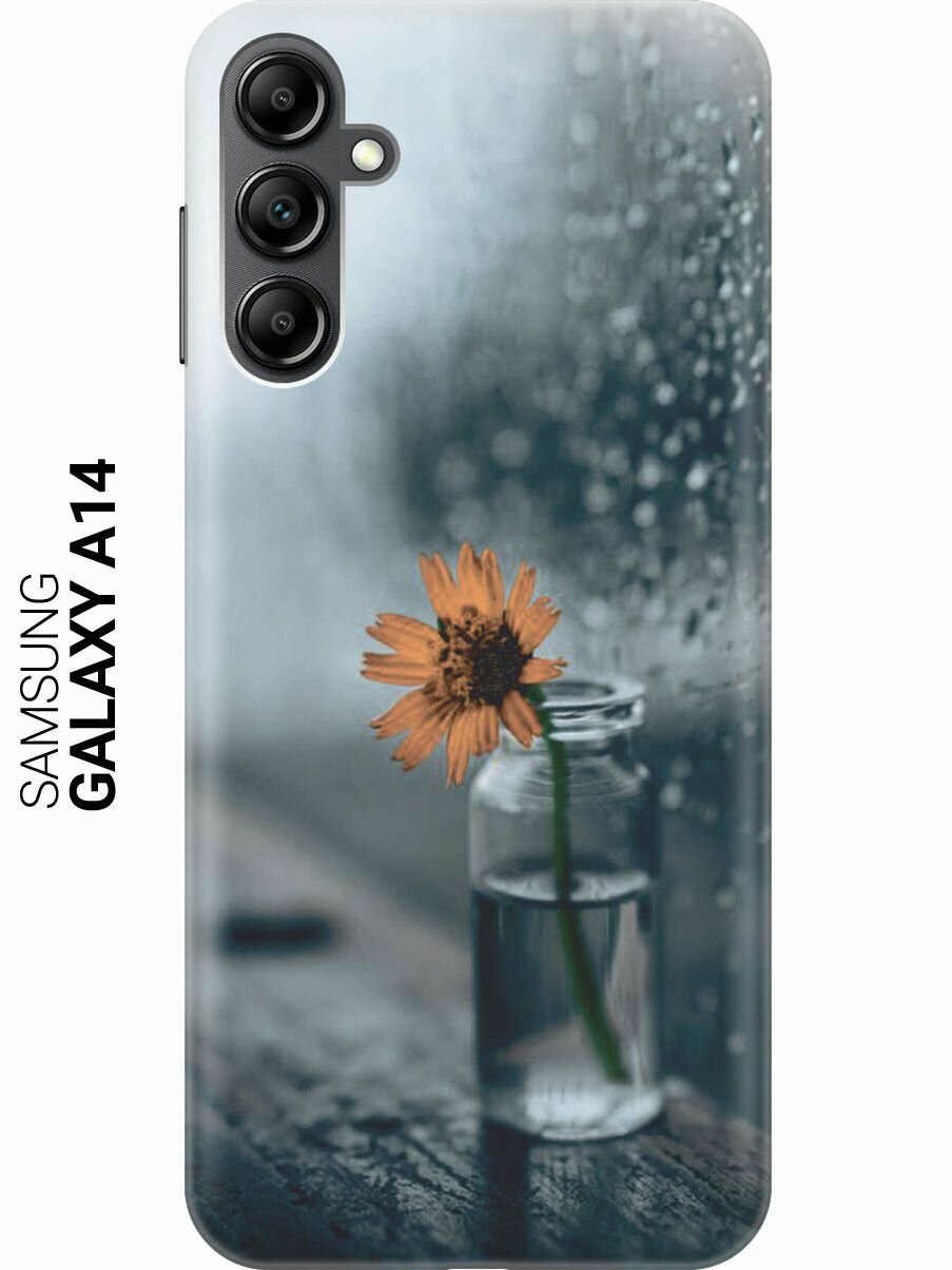 Силиконовый чехол на Samsung Galaxy A14, Самсунг А14 с принтом "Осенняя меланхолия"