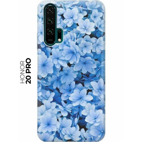 RE: PA Накладка Transparent для Honor 20 Pro с принтом Голубые цветочки re pa накладка transparent для huawei p30 pro с принтом голубые цветочки