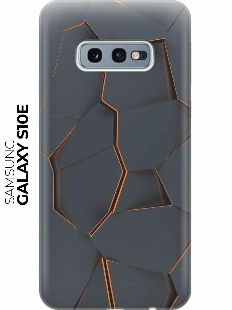 RE: PA Накладка Transparent для Samsung Galaxy S10e с принтом "Графитовый излом"