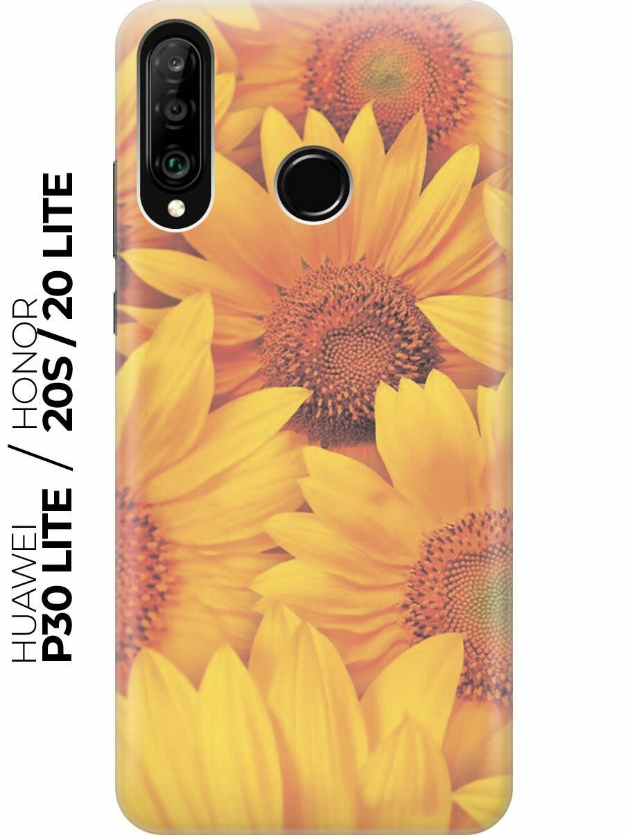 Силиконовый чехол Разноцветные мелки на Huawei P30 Lite / Honor 20 Lite / Honor 20s / Хуавей П30 Лайт / Хонор 20 Лайт / Хонор 20s