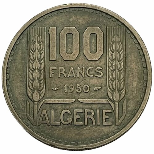 Алжир 100 франков 1950 г. (2)