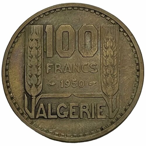 Алжир 100 франков 1950 г. монако 50 франков 1950 г