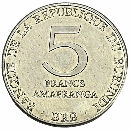 Бурунди 5 франков 1980 г. бурунди 500 франков 1 5 2009 г