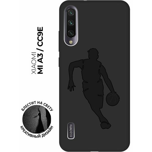 Матовый чехол Basketball для Xiaomi Mi A3 / CC9e / Сяоми Ми А3 / Ми СС9е с эффектом блика черный