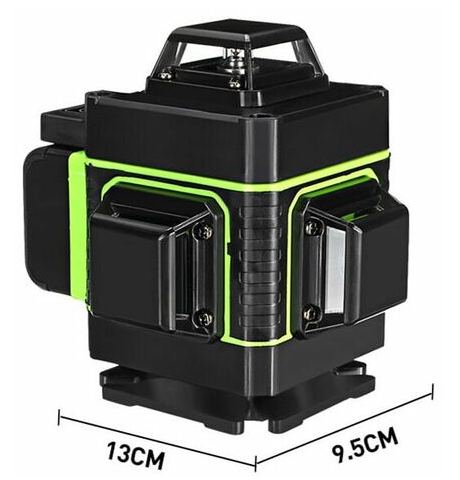 Лазерный уровень HILDA 4D, 16 линий, 2 аккумулятора 5000 мА·ч, зеленый луч - фотография № 15