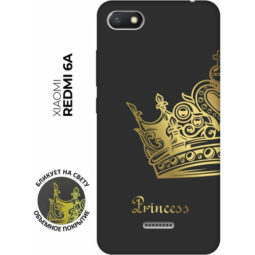 Матовый чехол True Princess для Xiaomi Redmi 6A / Сяоми Редми 6А с 3D эффектом черный матовый чехол true king для xiaomi redmi 6a сяоми редми 6а с 3d эффектом черный