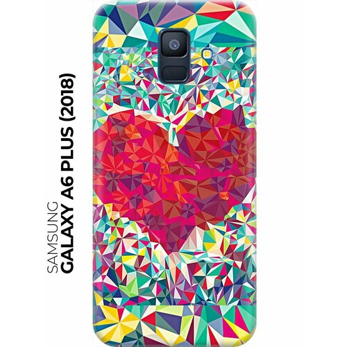 RE: PA Накладка Transparent для Samsung Galaxy A6 Plus (2018) с принтом Бриллиантовое сердце re pa накладка transparent для samsung galaxy j6 2018 с принтом бриллиантовое сердце
