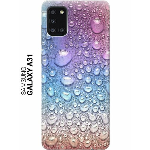 ультратонкий силиконовый чехол накладка для samsung galaxy a32 с принтом множество капель Ультратонкий силиконовый чехол-накладка для Samsung Galaxy A31 с принтом Множество капель