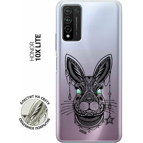 Ультратонкий силиконовый чехол-накладка ClearView для Honor 10X Lite с 3D принтом Grand Rabbit ультратонкий силиконовый чехол накладка для honor 9a с 3d принтом grand rabbit