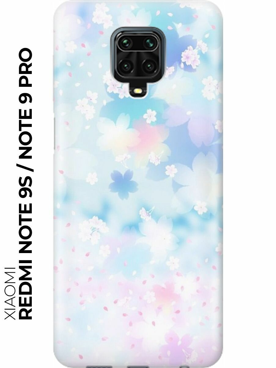 RE: PA Накладка Transparent для Xiaomi Redmi Note 9S / Note 9 Pro с принтом "Цветение сакуры"