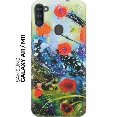 RE: PA Чехол - накладка ArtColor для Samsung Galaxy A11 / M11 с принтом Яркие цветы re pa чехол накладка artcolor для samsung galaxy a11 m11 с принтом сова в полёте