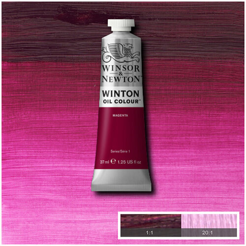 Краска масляная художественная Winsor&Newton "Winton", 37мл, туба, пурпурно-красный Маджента, 3шт. (1414380)