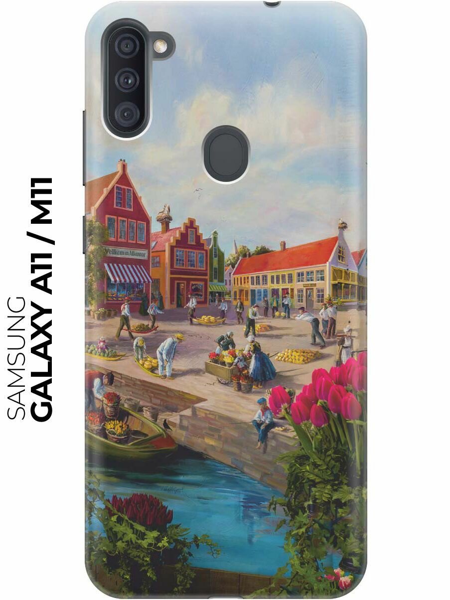 RE: PA Чехол - накладка ArtColor для Samsung Galaxy A11 / M11 с принтом "Старинный Амстердам"
