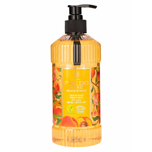 Жидкое мыло для рук и тела PREDO CARE Чудесный персик увлажняющее натуральное 500 мл 451₽