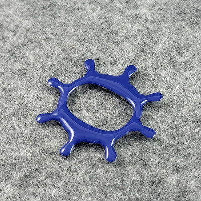 фото Курсор магнитный гелевый "Штурвал" 45х45 мм/24х16 мм синий