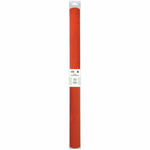 Бумага цветная крепированная Три Совы, 50x250см, 32 г/кв. м, темно-оранжевая, в рулоне, 1 лист (CR_43957)
