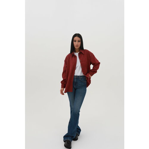 фото Рубашка oyk, размер 48, бордовый