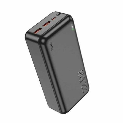 Внешний аккумулятор USB Hoco J101B (30000 mAh/22.5W/2USB/порт USB-C PD/QC3.0) <черный>