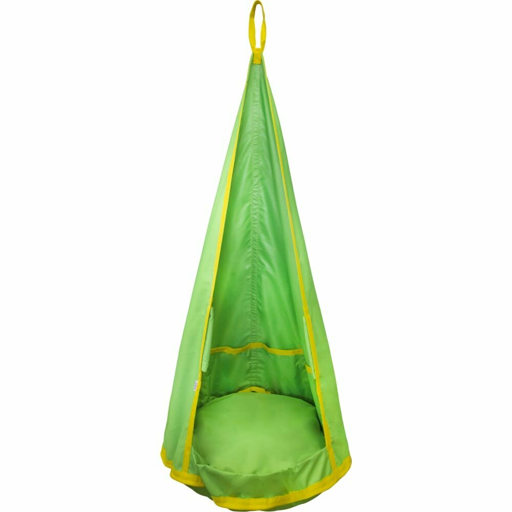 Одноместные круглые качели-гамак BELON familia LIME КА-001-LIME