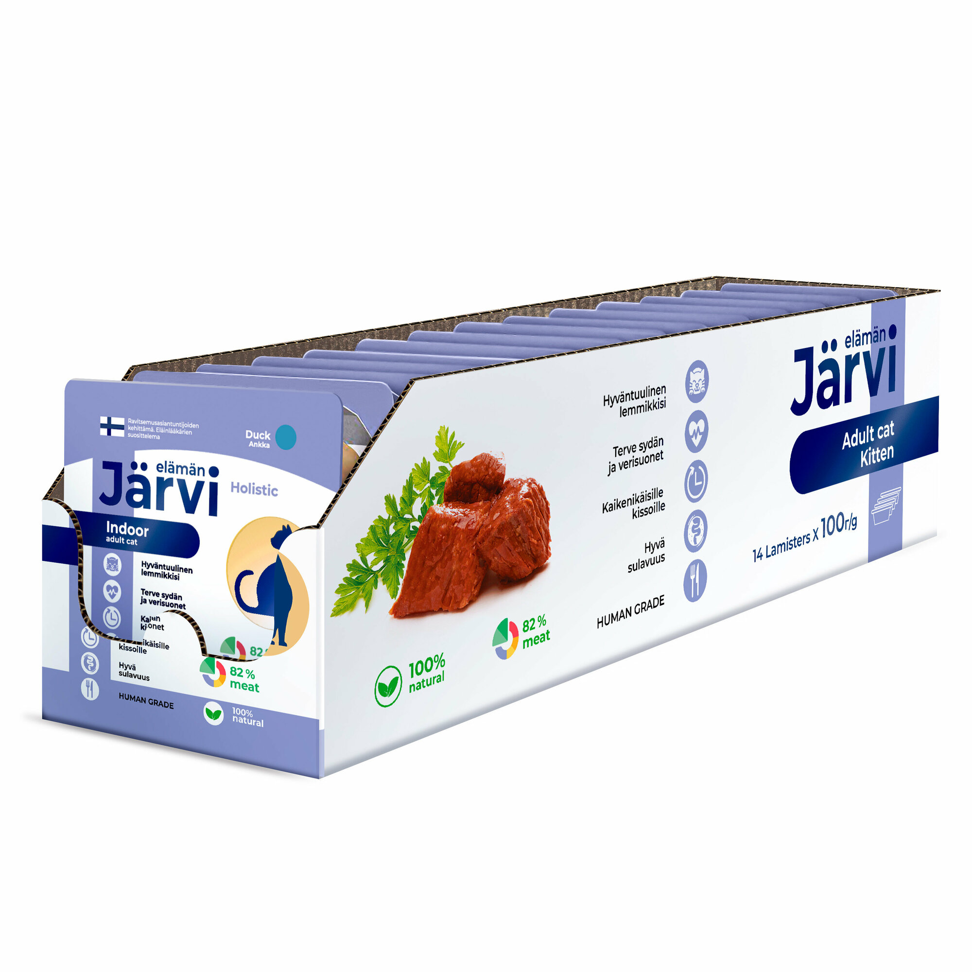 Jarvi мясной паштет с уткой для домашних кошек (100 г.) - фото №1